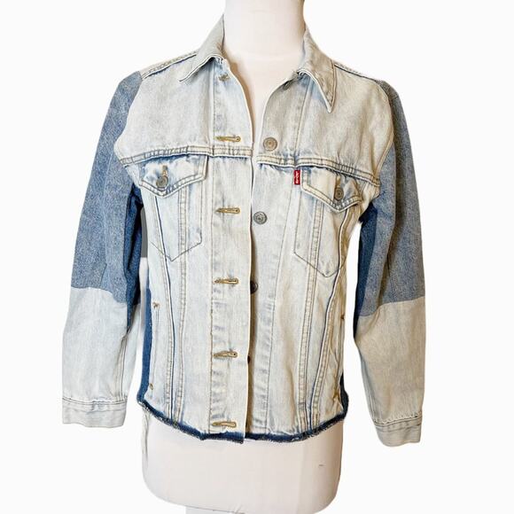 Levi’s premium Two-Tone Denim Jacket sz XS - Picture 7 of 8